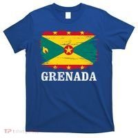 Vintage Grenada Flag For Grenadian Gift T-Shirt thumb 0