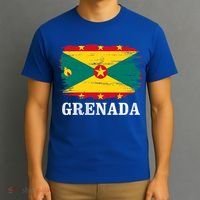 Vintage Grenada Flag For Grenadian Gift T-Shirt thumb 3