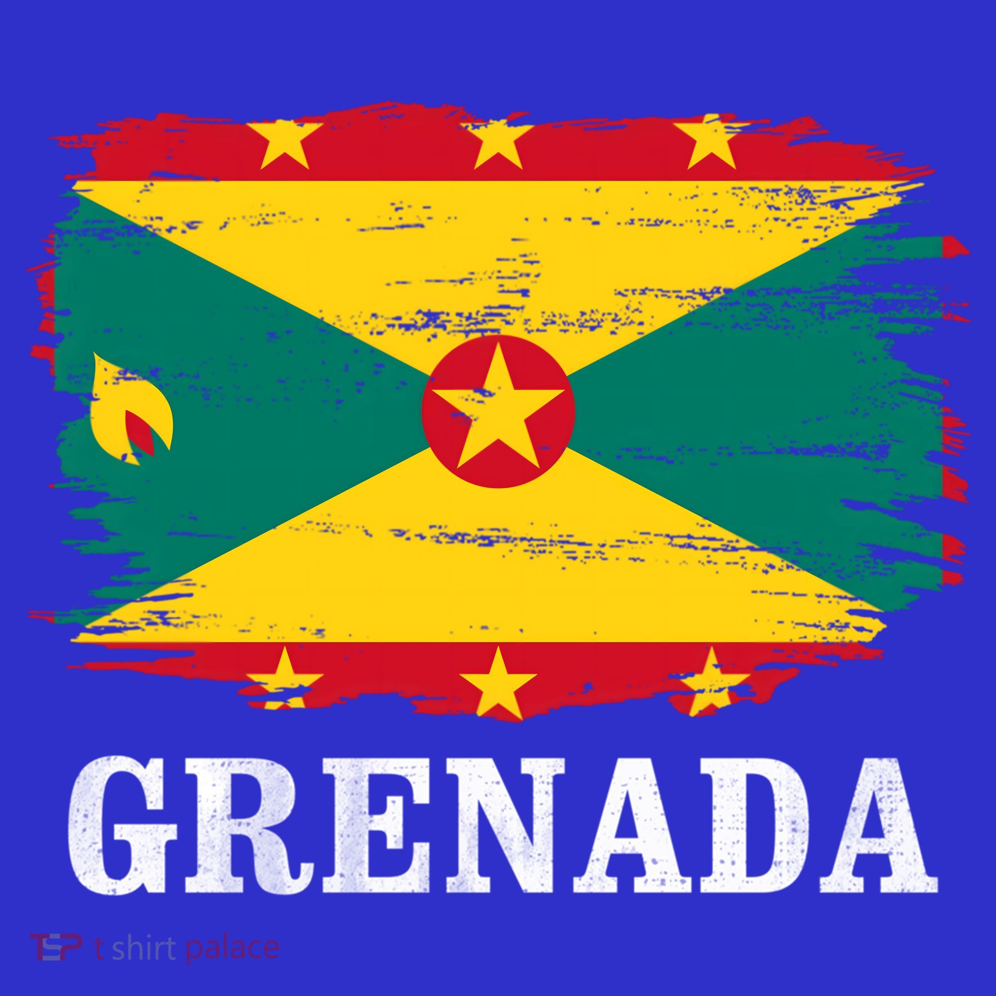 Vintage Grenada Flag For Grenadian Gift T-Shirt
