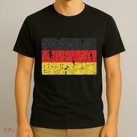 Vintage Germany Flag Gift Retro German Women Souvenir T-Shirt thumb 3