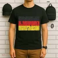 Vintage Germany Flag Gift Retro German Women Souvenir T-Shirt thumb 6