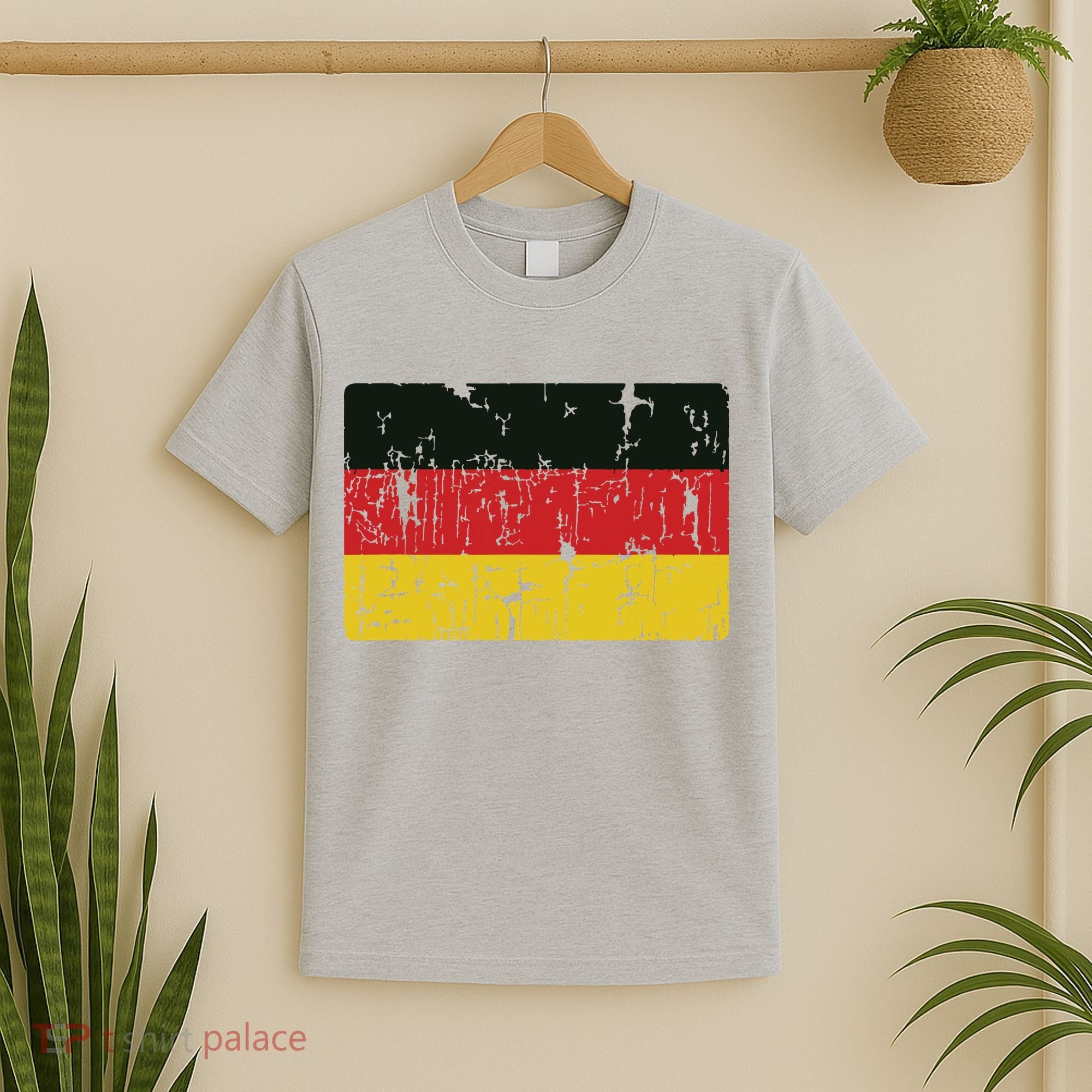 Vintage Germany Flag Gift Retro German Souvenir T-Shirt