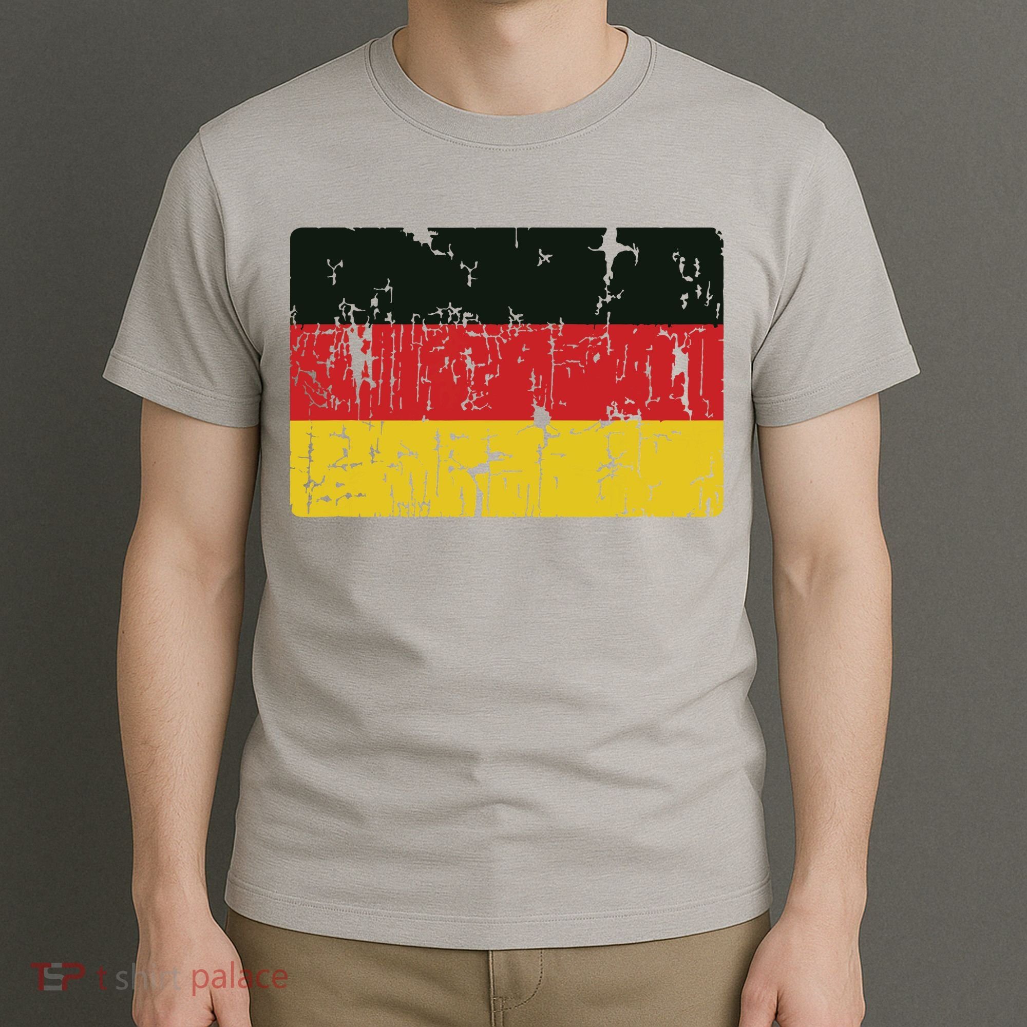 Vintage Germany Flag Gift Retro German Souvenir T-Shirt