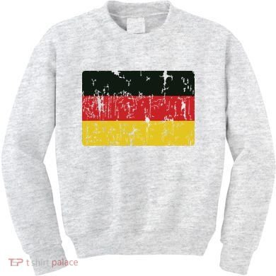 Vintage Germany Flag Gift Retro German Souvenir Kids Sweatshirt