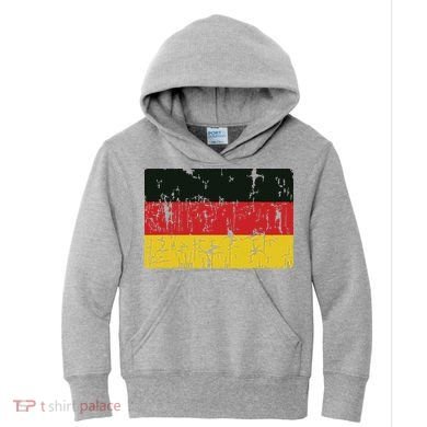 Vintage Germany Flag Gift Retro German Souvenir Kids Hoodie