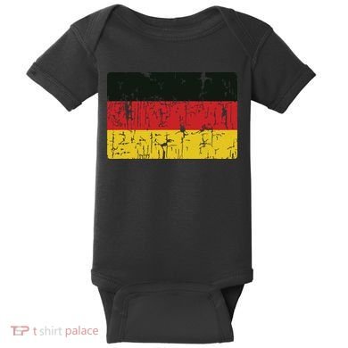 Vintage Germany Flag Gift Retro German Souvenir Baby Bodysuit