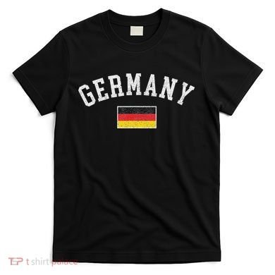 Vintage Germany Flag German Heritage Souvenir Retro T-Shirt