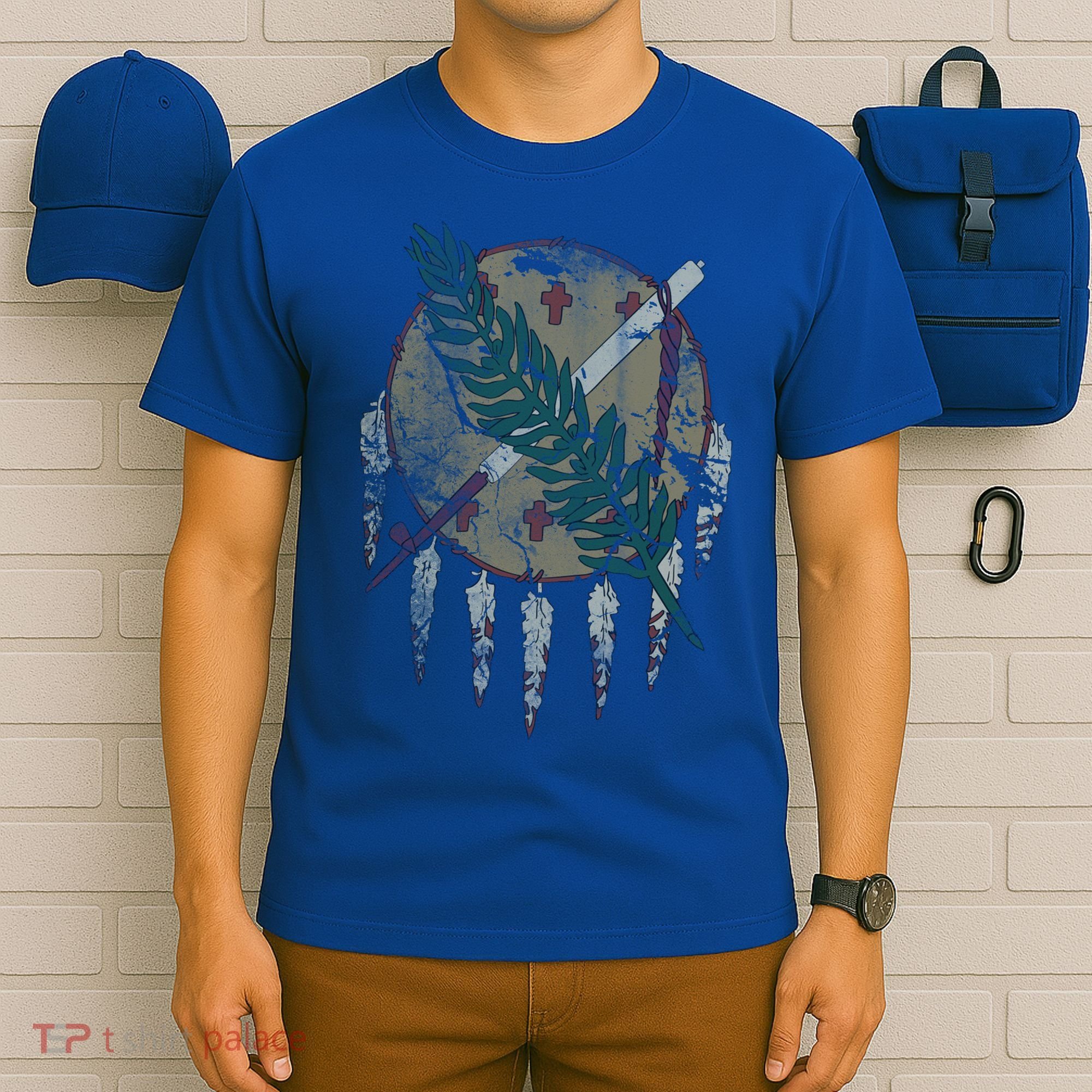 Vintage Grunge Flag Of Oklahoma Patriotic Gift T-Shirt