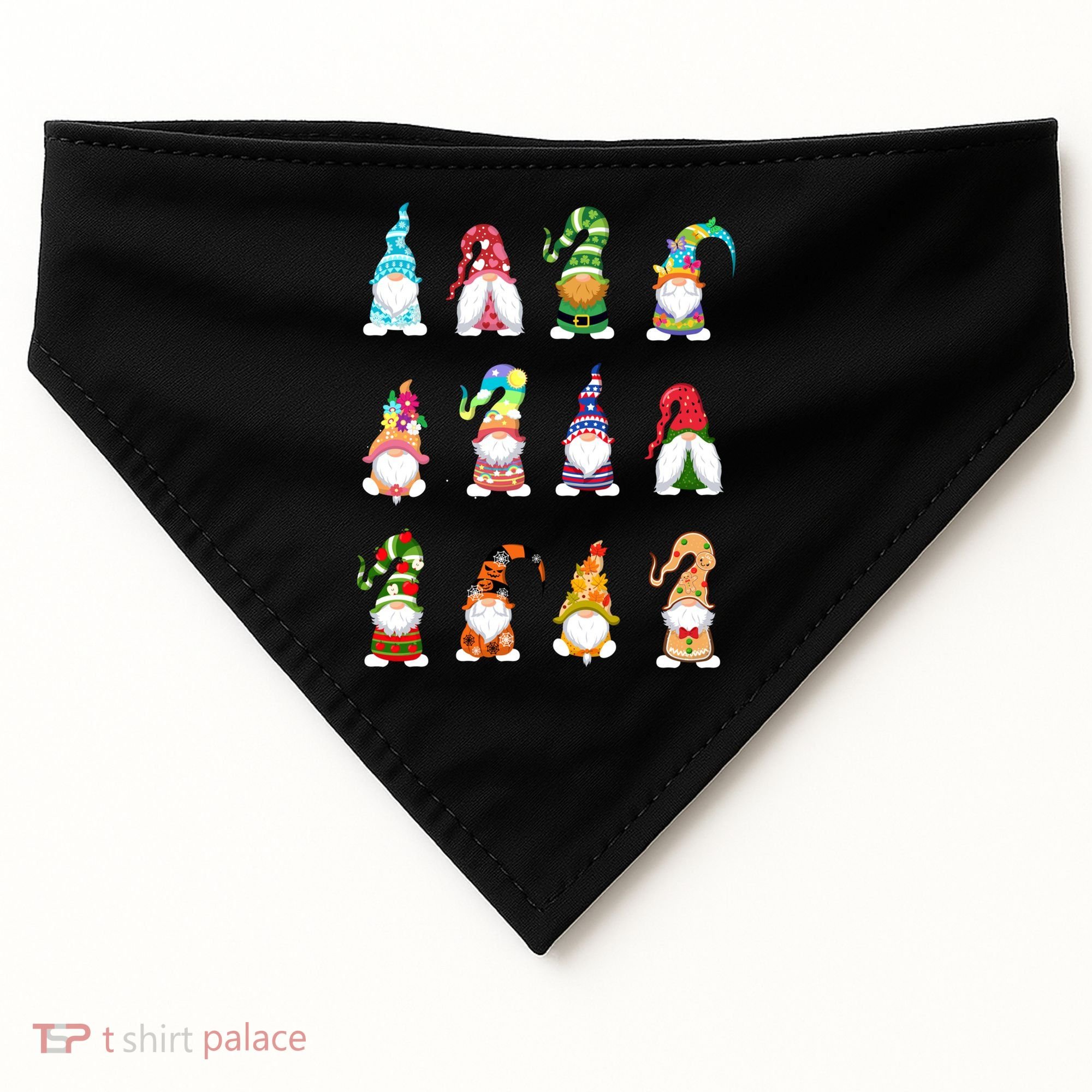 Valentine's Gnome Gift St Patrick's Gnomies Easter Gift Spring Gnomes Gift USA-Made Doggie Bandana