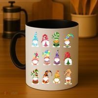 Valentine's Gnome Gift St Patrick's Gnomies Easter Gift Spring Gnomes Gift Coffee Mug thumb 4