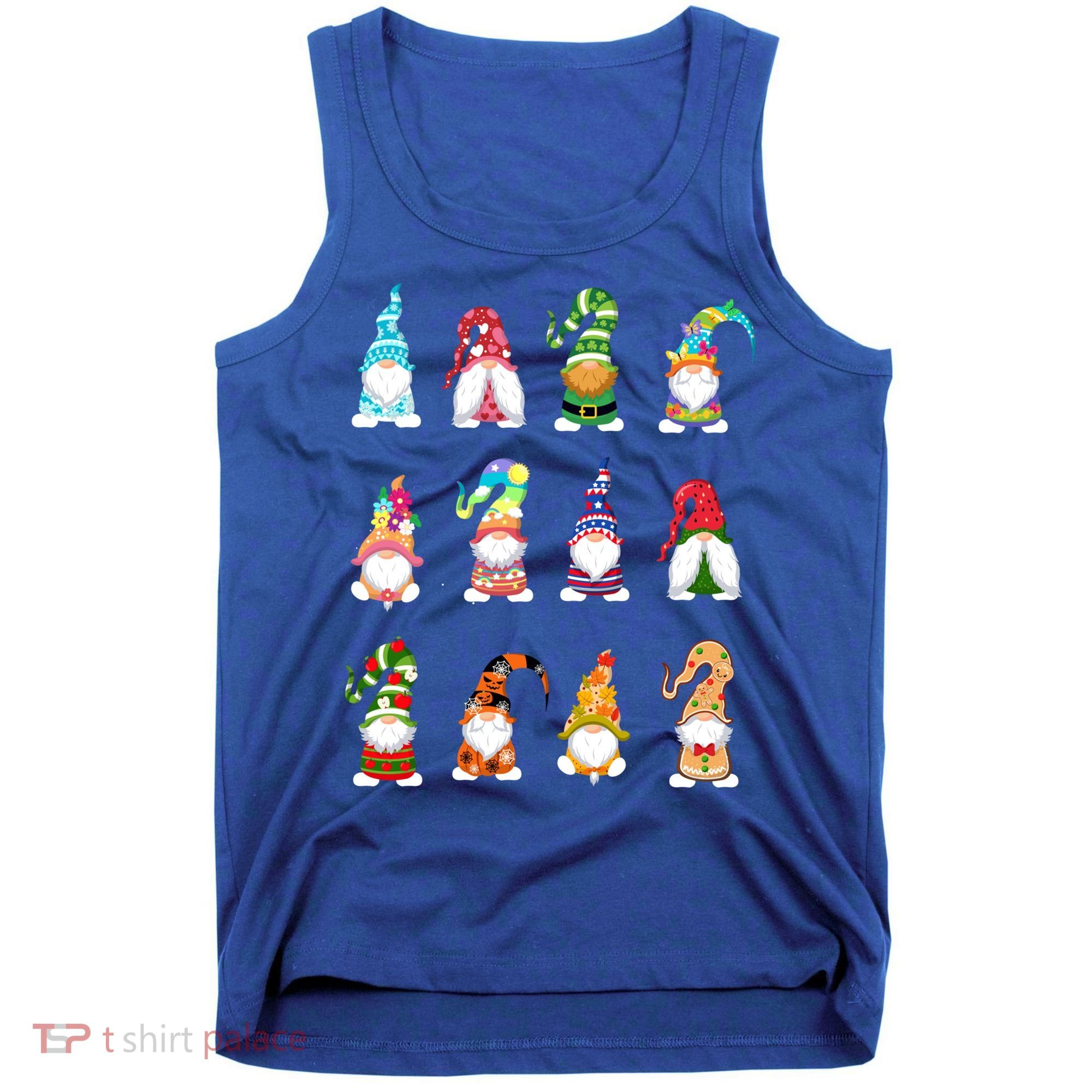 Valentine's Gnome Gift St Patrick's Gnomies Easter Gift Spring Gnomes Gift Tank Top