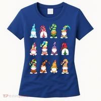 Valentine's Gnome Gift St Patrick's Gnomies Easter Gift Spring Gnomes Gift Women's T-Shirt thumb 0