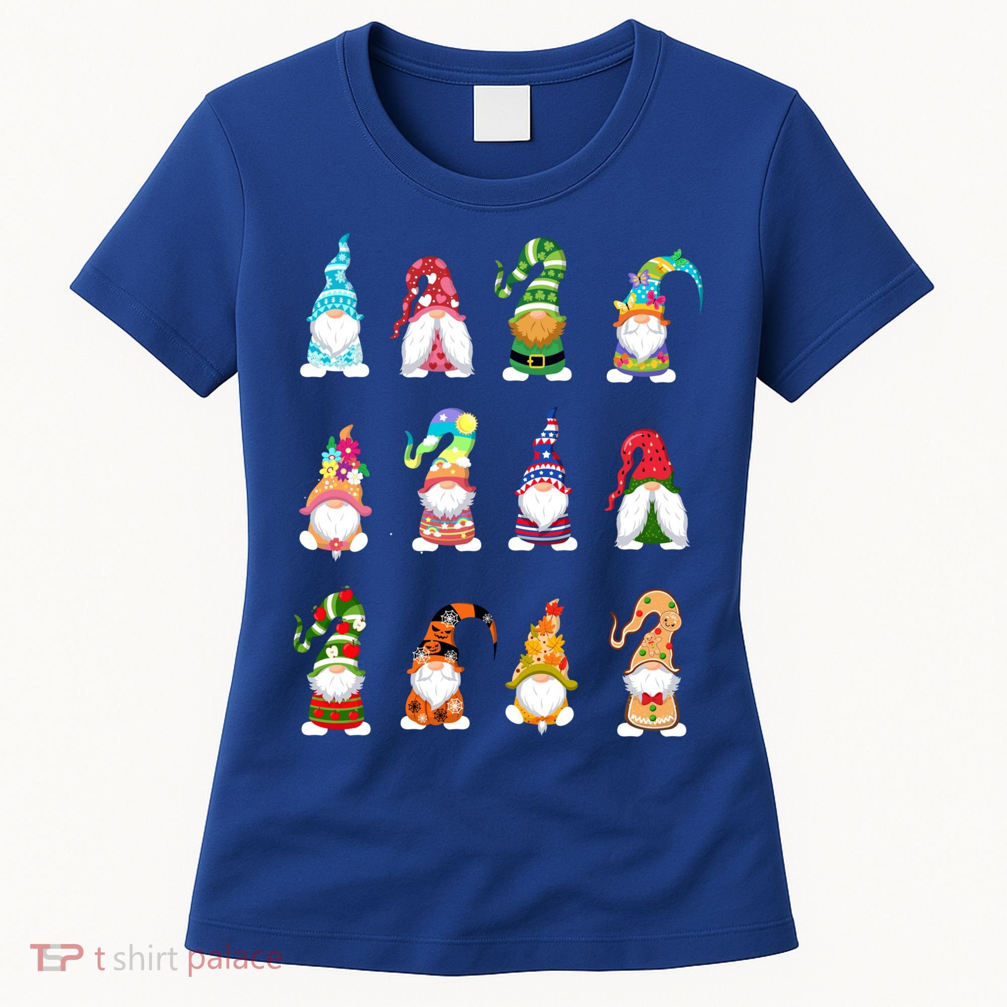 Valentine's Gnome Gift St Patrick's Gnomies Easter Gift Spring Gnomes Gift Women's T-Shirt
