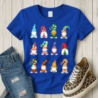 Valentine's Gnome Gift St Patrick's Gnomies Easter Gift Spring Gnomes Gift Women's T-Shirt thumb 3