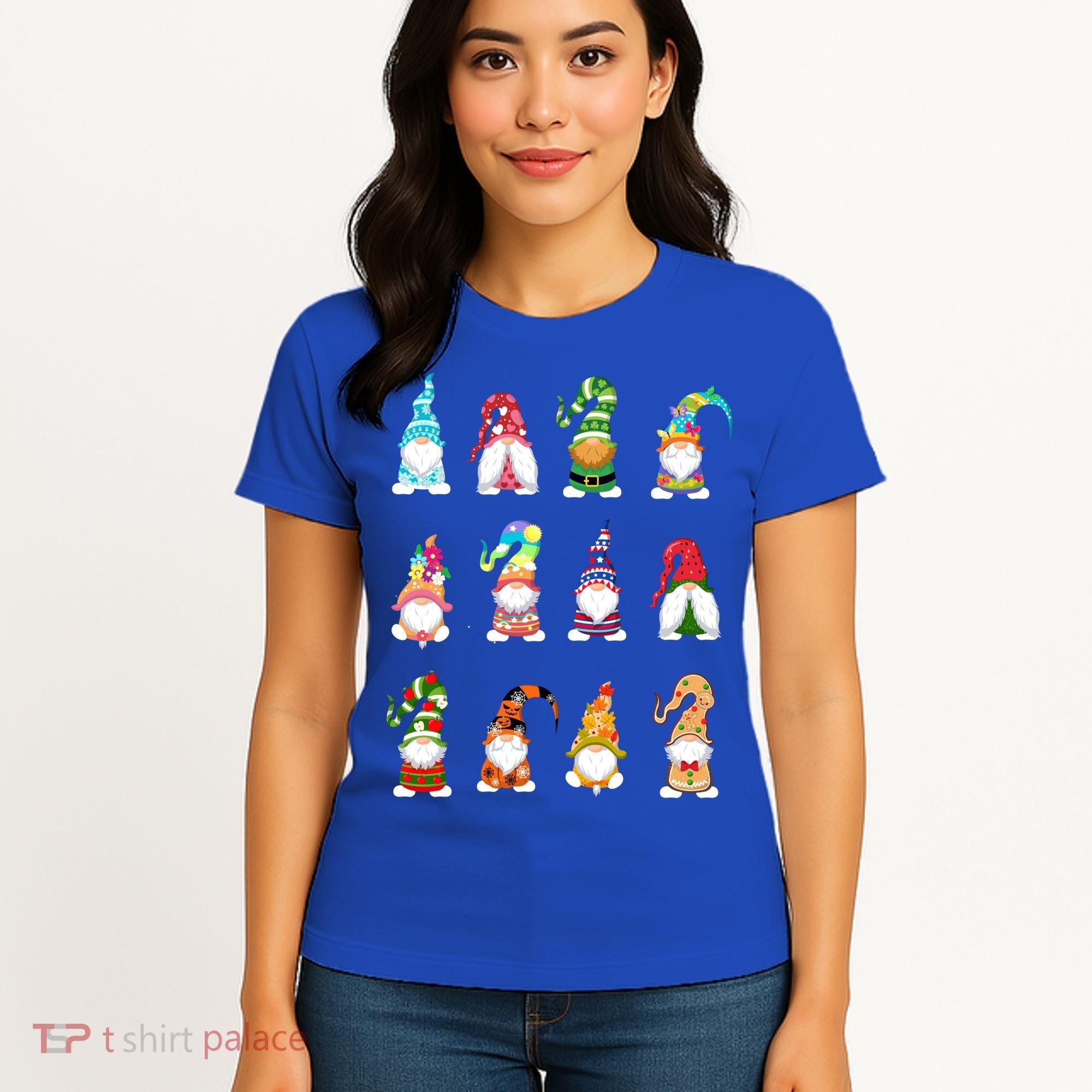 Valentine's Gnome Gift St Patrick's Gnomies Easter Gift Spring Gnomes Gift Women's T-Shirt