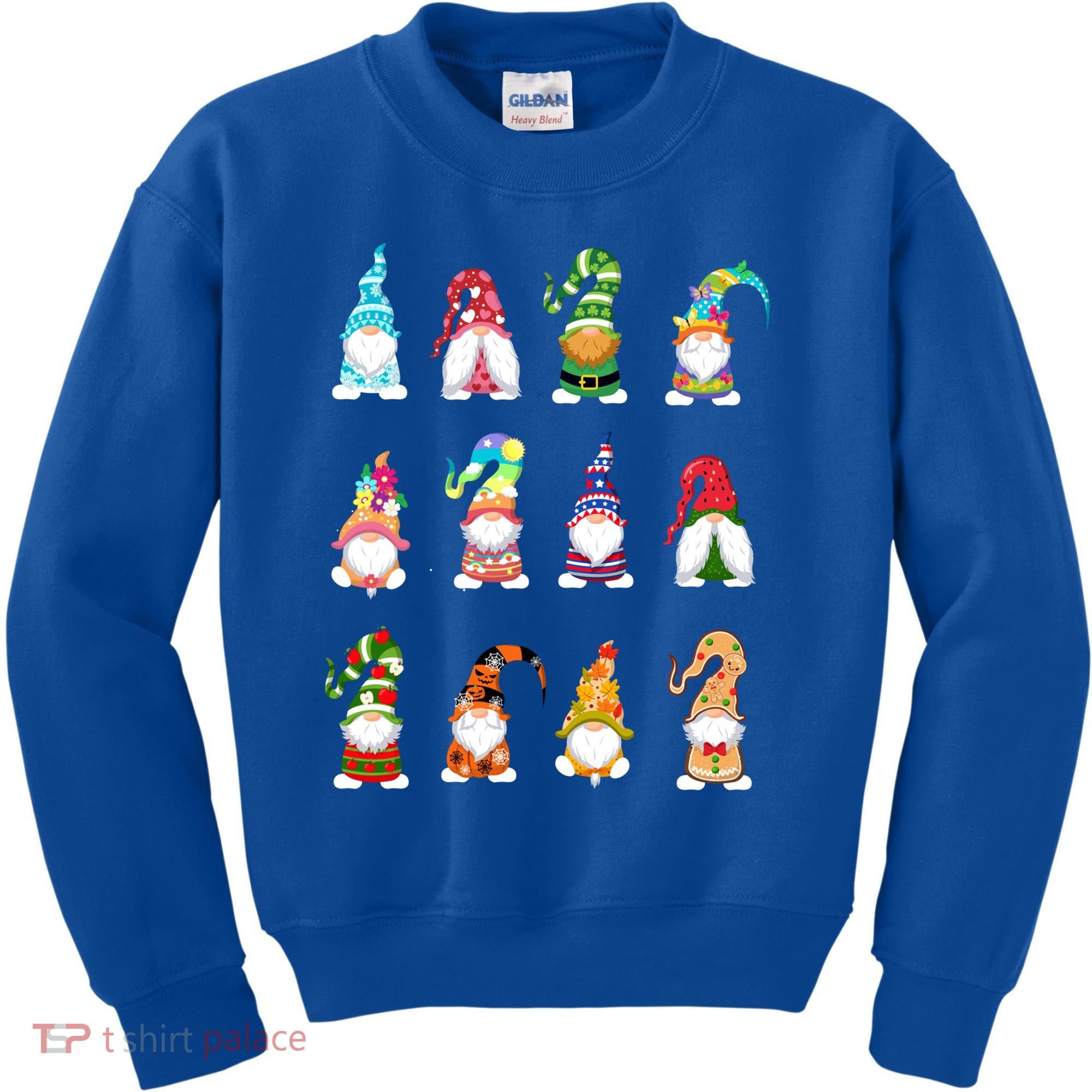 Valentine's Gnome Gift St Patrick's Gnomies Easter Gift Spring Gnomes Gift Kids Sweatshirt