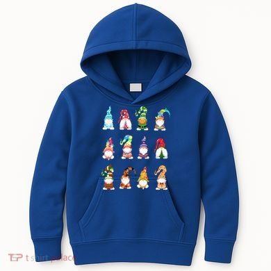 Valentine's Gnome Gift St Patrick's Gnomies Easter Gift Spring Gnomes Gift Kids Hoodie