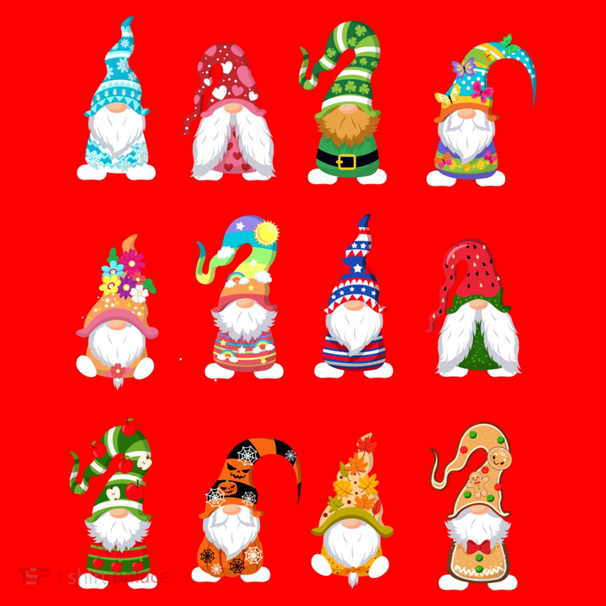 Valentine's Gnome Gift St Patrick's Gnomies Easter Gift Spring Gnomes Gift Santa Hat