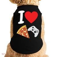 Video Games Gamer Love Pizza Cheese Boys Slice Controller Cute Gift Doggie Tank thumb 0
