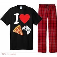 Video Games Gamer Love Pizza Cheese Boys Slice Controller Cute Gift Pajama Set thumb 0