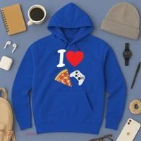 Video Games Gamer Love Pizza Cheese Boys Slice Controller Cute Gift Hoodie thumb 3