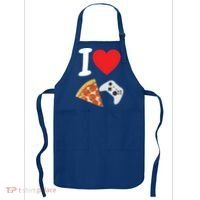Video Games Gamer Love Pizza Cheese Boys Slice Controller Cute Gift Apron thumb 0