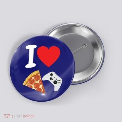 Video Games Gamer Love Pizza Cheese Boys Slice Controller Cute Gift Button