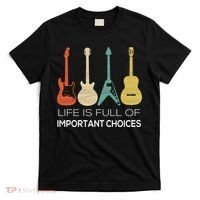 Vintage Guitar Gift Electric And Acoustic T-Shirt thumb 0