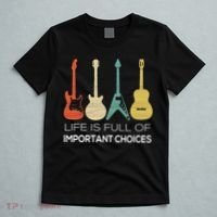 Vintage Guitar Gift Electric And Acoustic T-Shirt thumb 5