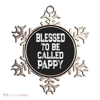 Vintage Grandpa Gift Grey Blessed To Be Called Pappy Cool Gift Ornament