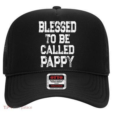 Vintage Grandpa Gift Grey Blessed To Be Called Pappy Cool Gift Hat