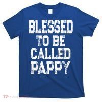 Vintage Grandpa Gift Grey Blessed To Be Called Pappy Cool Gift T-Shirt thumb 0