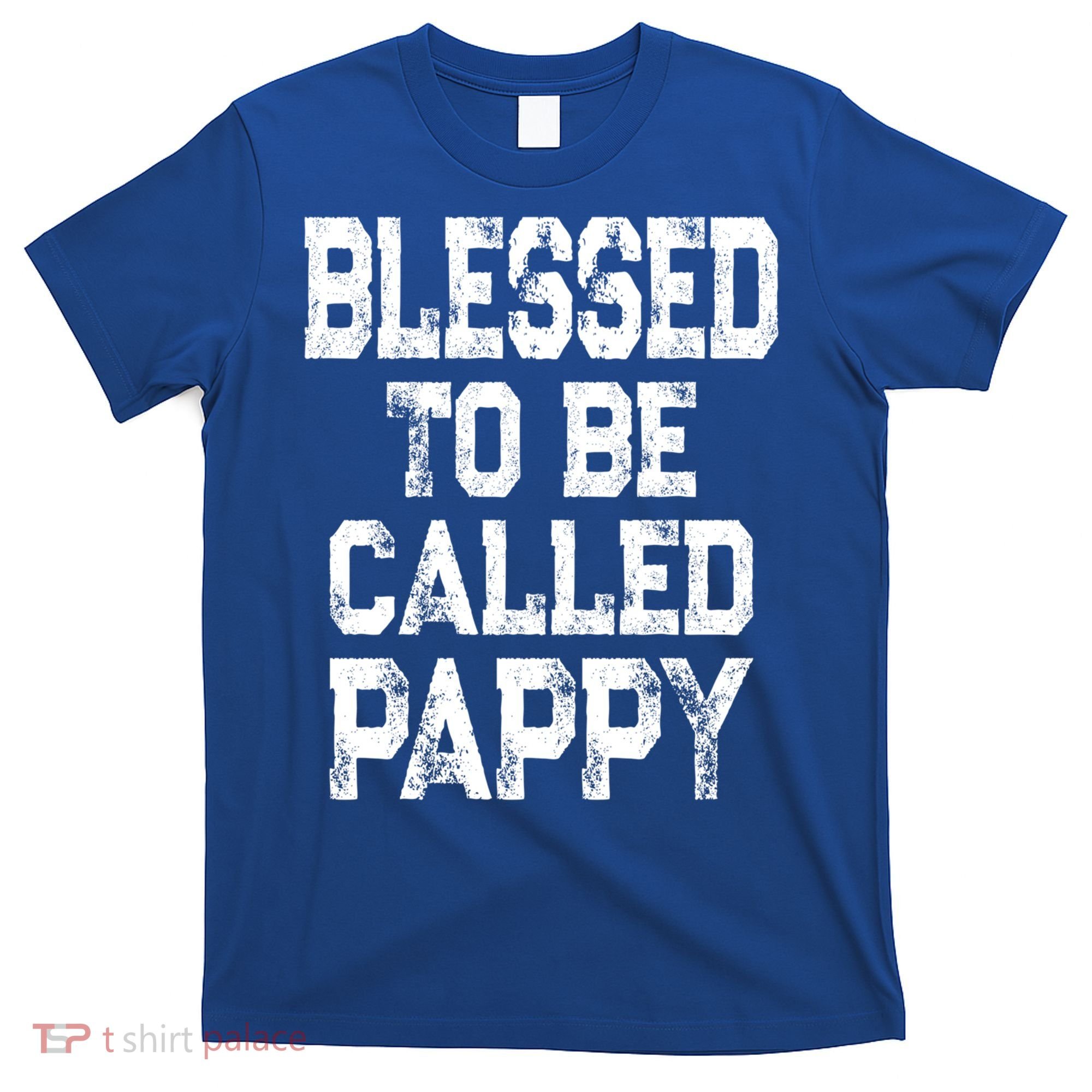 Vintage Grandpa Gift Grey Blessed To Be Called Pappy Cool Gift T-Shirt