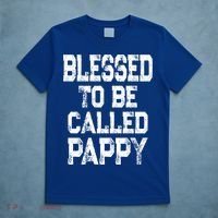 Vintage Grandpa Gift Grey Blessed To Be Called Pappy Cool Gift T-Shirt thumb 5