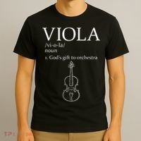 Viola GodS Gift For Orchestra T-Shirt thumb 3