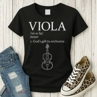 Viola GodS Gift For Orchestra Women's T-Shirt thumb 3