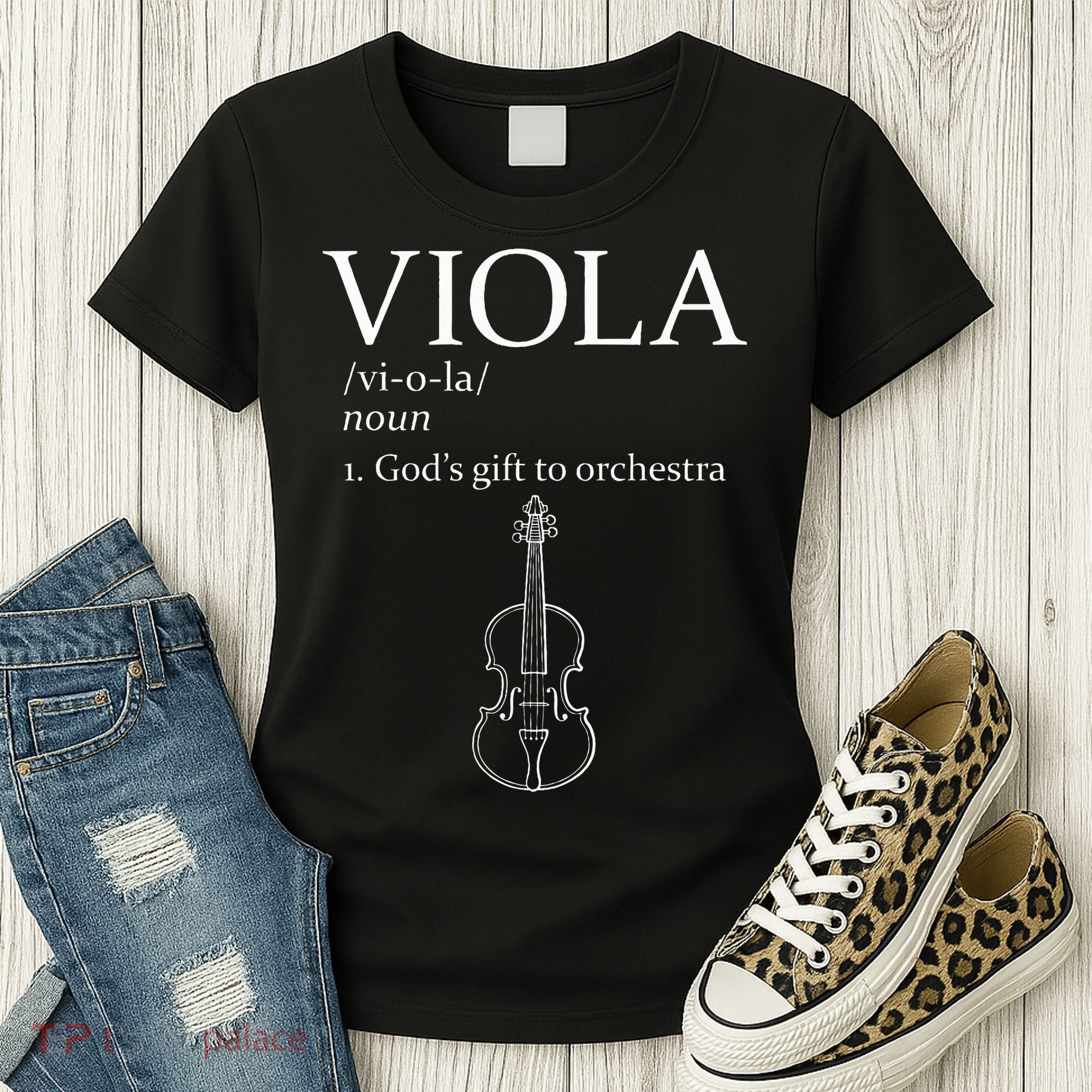 Viola GodS Gift For Orchestra Women's T-Shirt