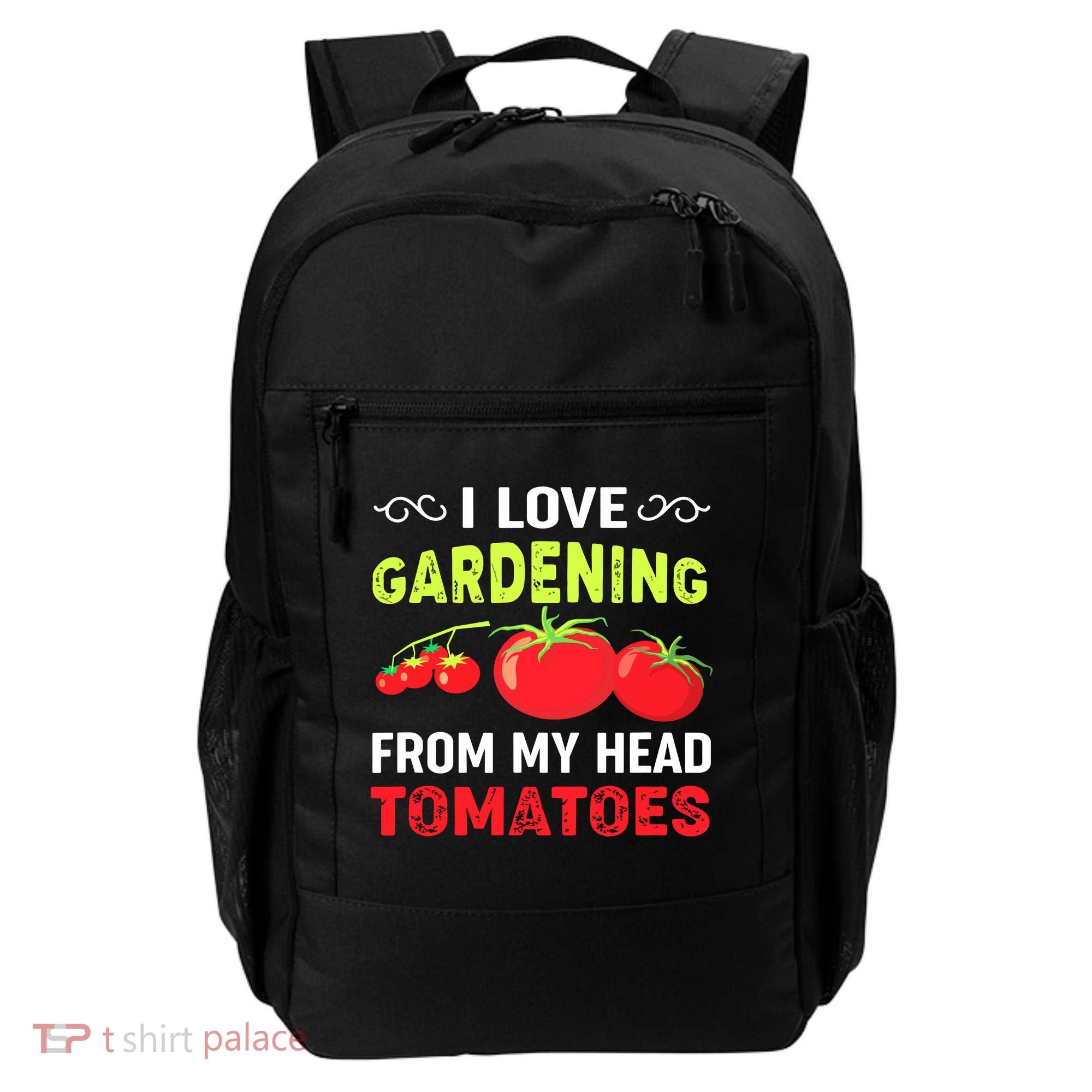 Vegetable Gardener, Gardening, Funny Pun: Head Tomatoes Backpack