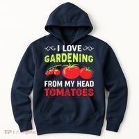 Vegetable Gardener, Gardening, Funny Pun: Head Tomatoes Hoodie thumb 0