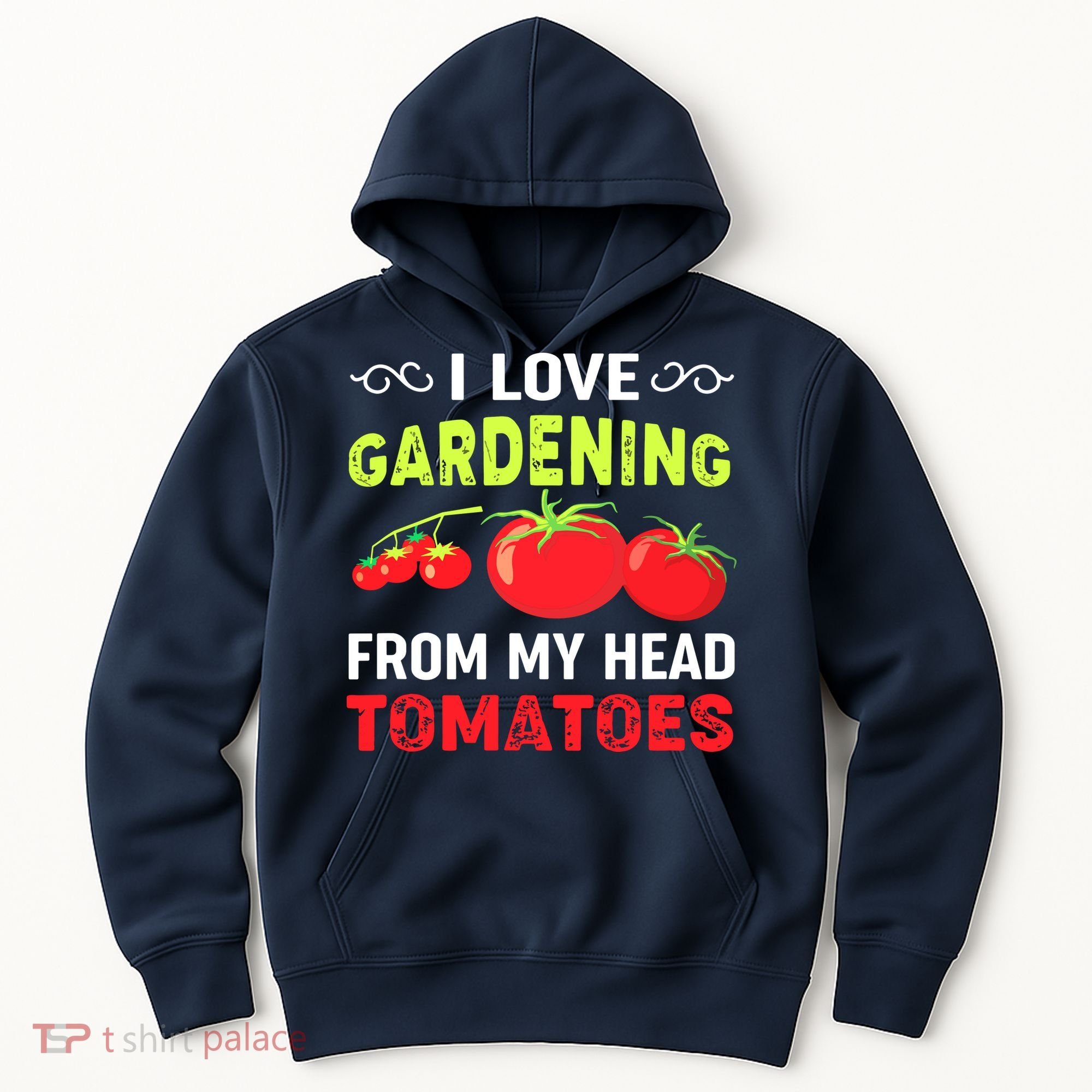 Vegetable Gardener, Gardening, Funny Pun: Head Tomatoes Hoodie