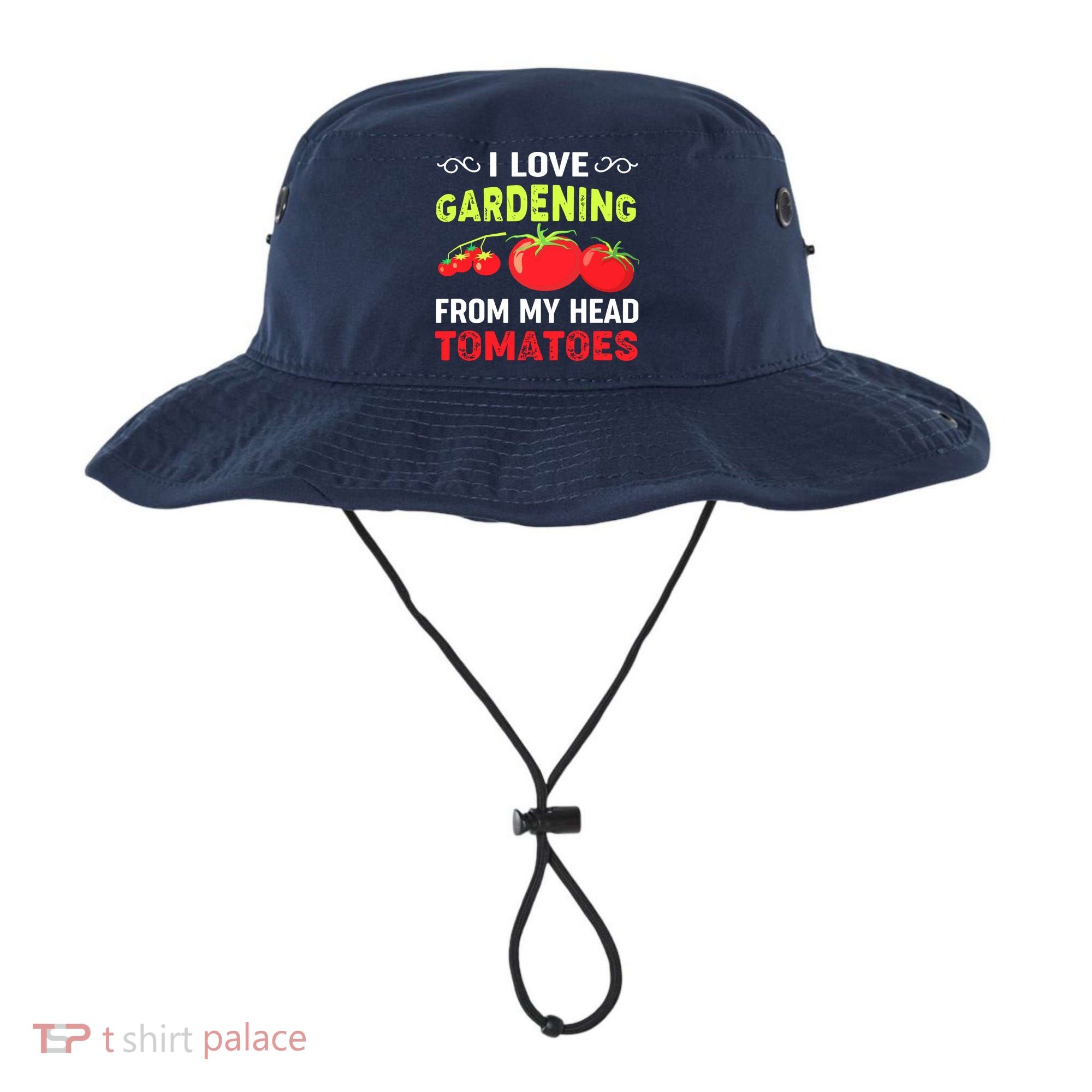 Vegetable Gardener, Gardening, Funny Pun: Head Tomatoes Bucket Hat