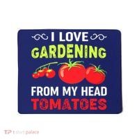 Vegetable Gardener, Gardening, Funny Pun: Head Tomatoes Mousepad thumb 0