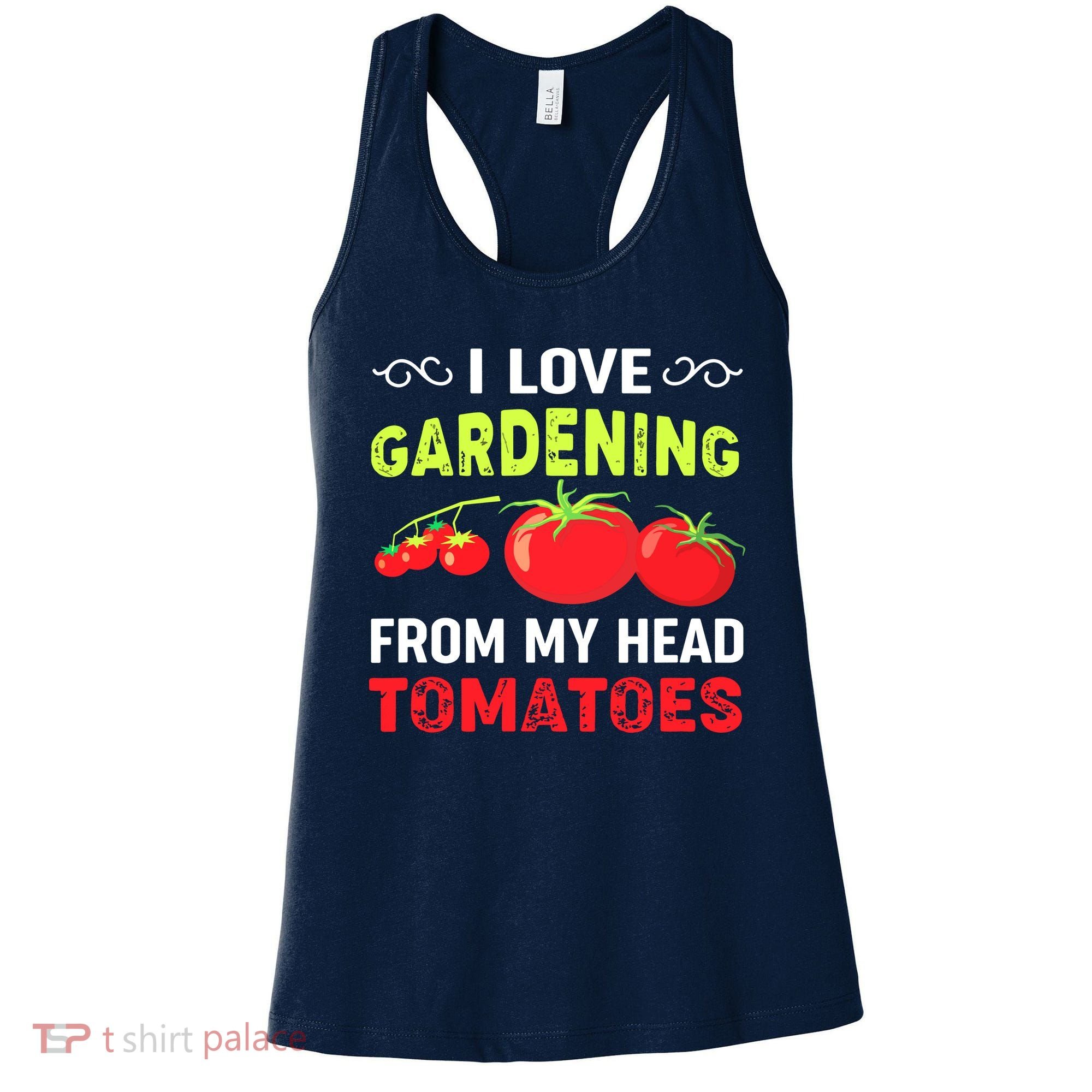 Vegetable Gardener, Gardening, Funny Pun: Head Tomatoes Women's Tank Top