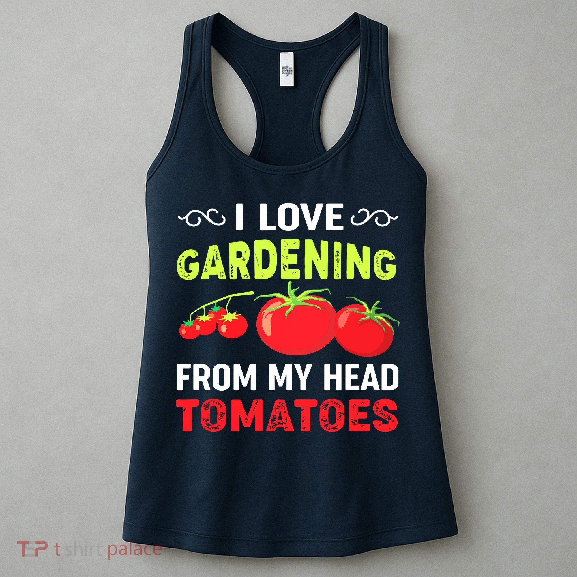 Vegetable Gardener, Gardening, Funny Pun: Head Tomatoes Women's Tank Top
