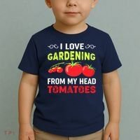 Vegetable Gardener, Gardening, Funny Pun: Head Tomatoes Toddler T-Shirt thumb 2