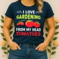 Vegetable Gardener, Gardening, Funny Pun: Head Tomatoes Women's T-Shirt thumb 2