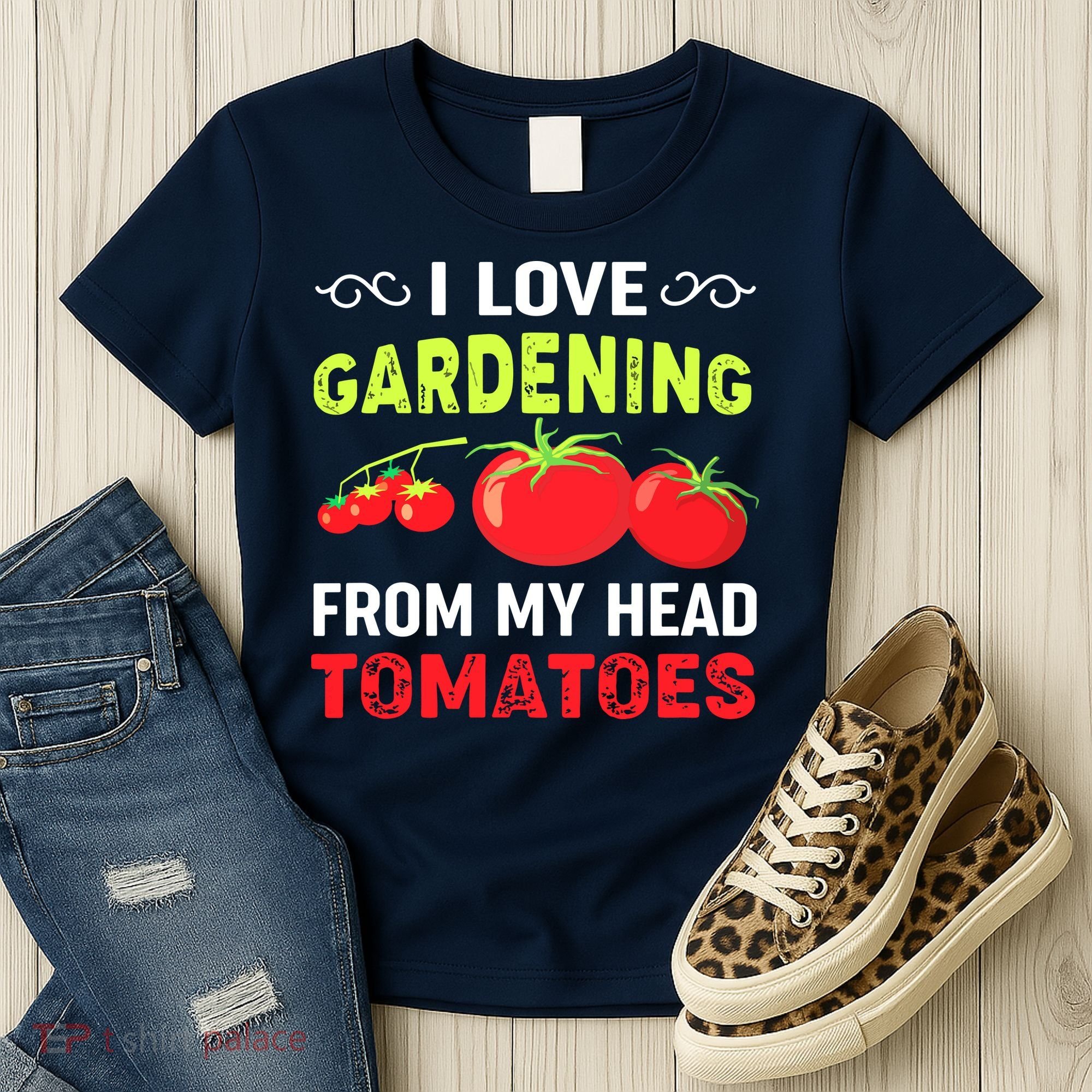 Vegetable Gardener, Gardening, Funny Pun: Head Tomatoes Women's T-Shirt