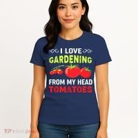 Vegetable Gardener, Gardening, Funny Pun: Head Tomatoes Women's T-Shirt thumb 4