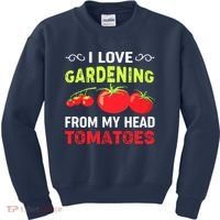 Vegetable Gardener, Gardening, Funny Pun: Head Tomatoes Kids Sweatshirt thumb 0