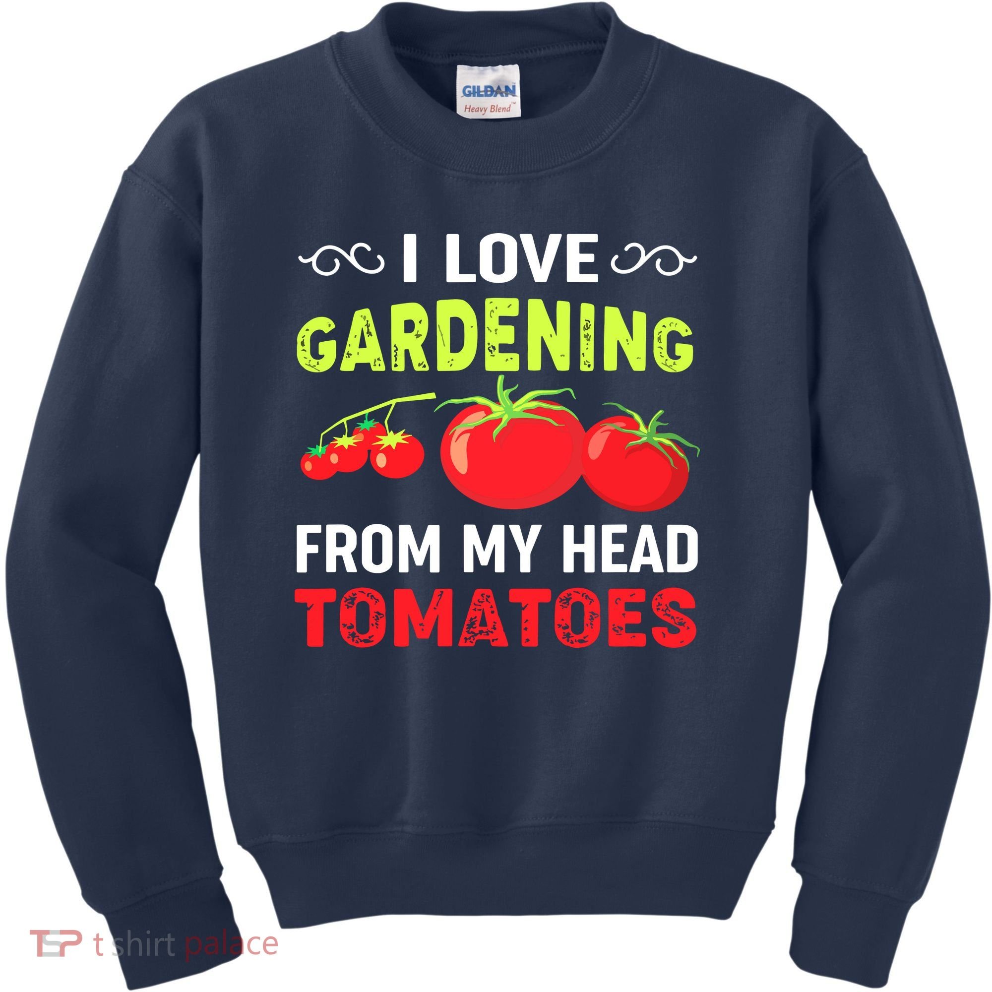 Vegetable Gardener, Gardening, Funny Pun: Head Tomatoes Kids Sweatshirt